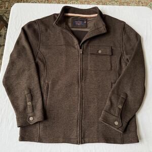 The Normal Brand Brown Zip-Up Jacket XL